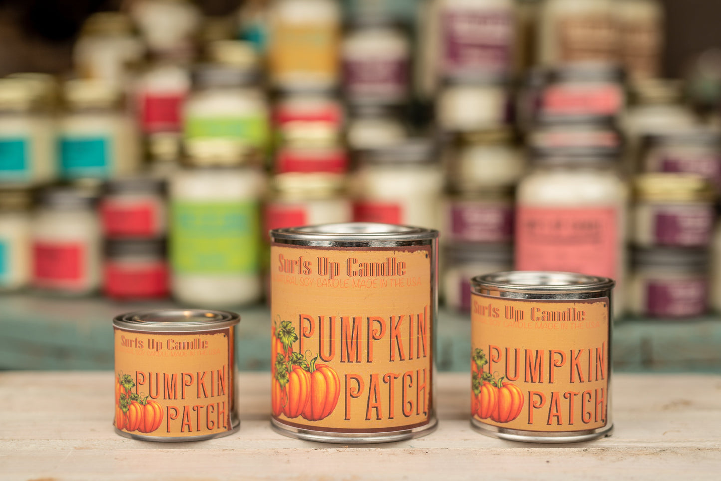 Pumpkin Patch Paint Can Candle - Vintage Collection