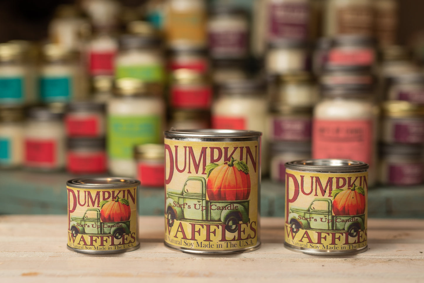 Pumpkin Waffles Paint Can Candle - Vintage Collection