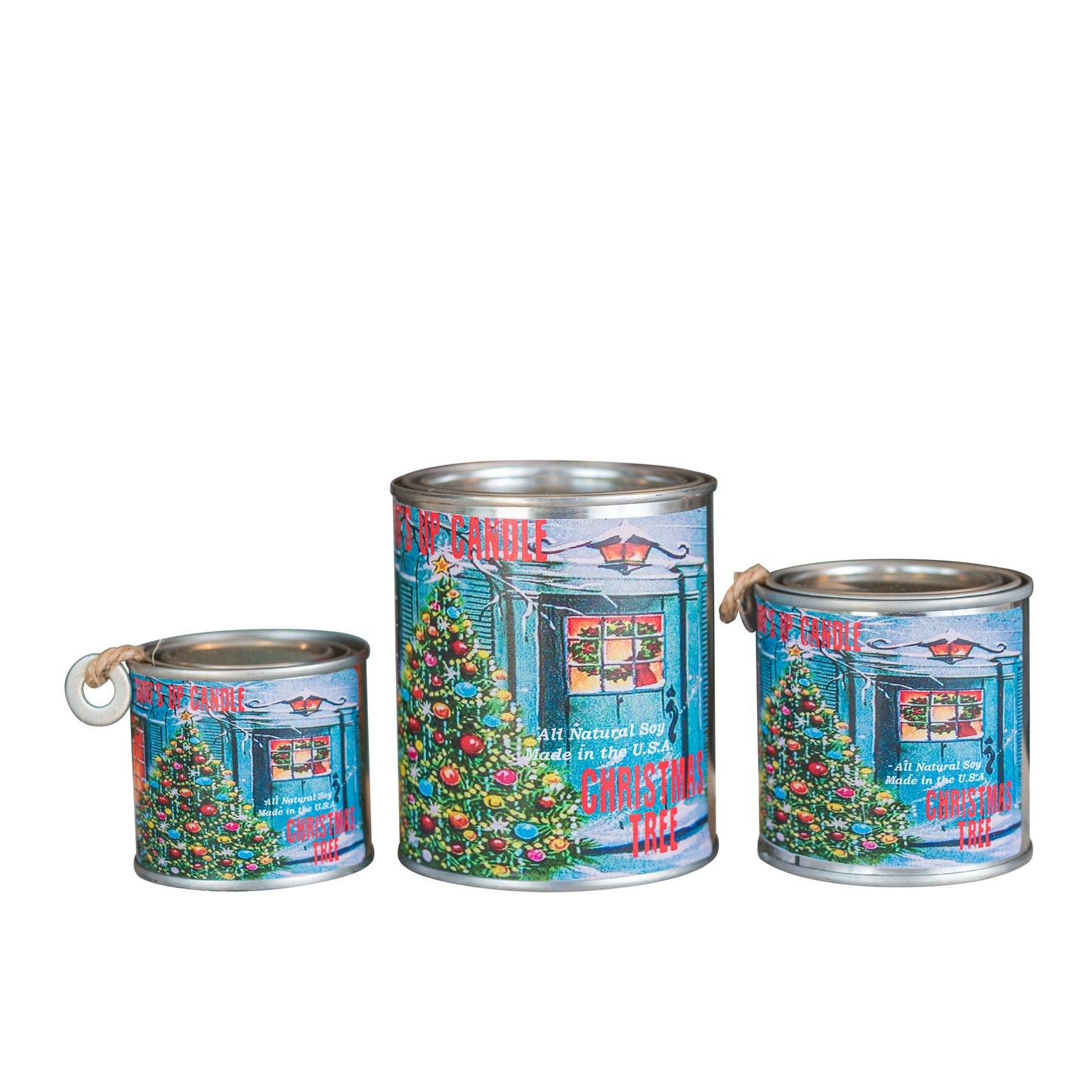 Christmas Tree Paint Can Candle - Vintage Collection