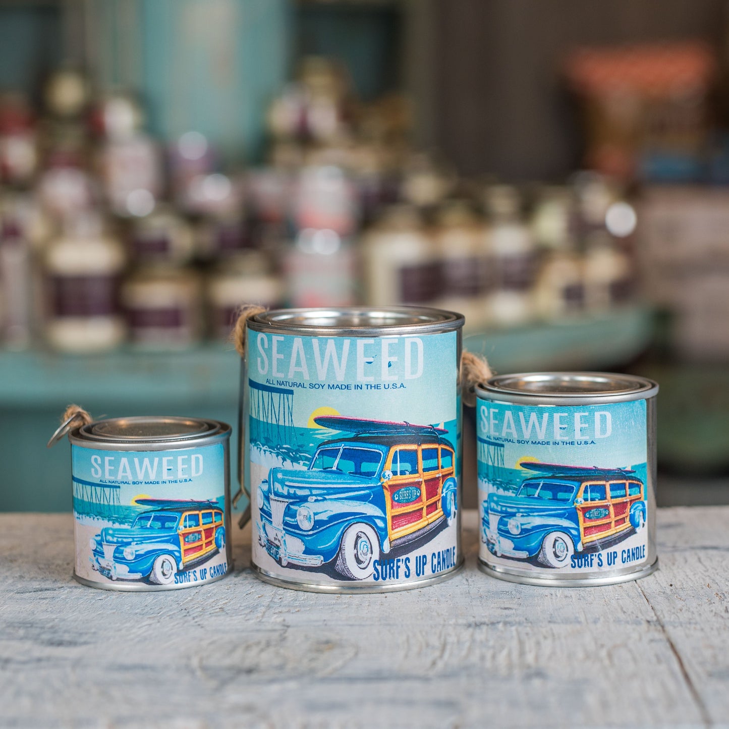 seaweed soy all natural candle tin