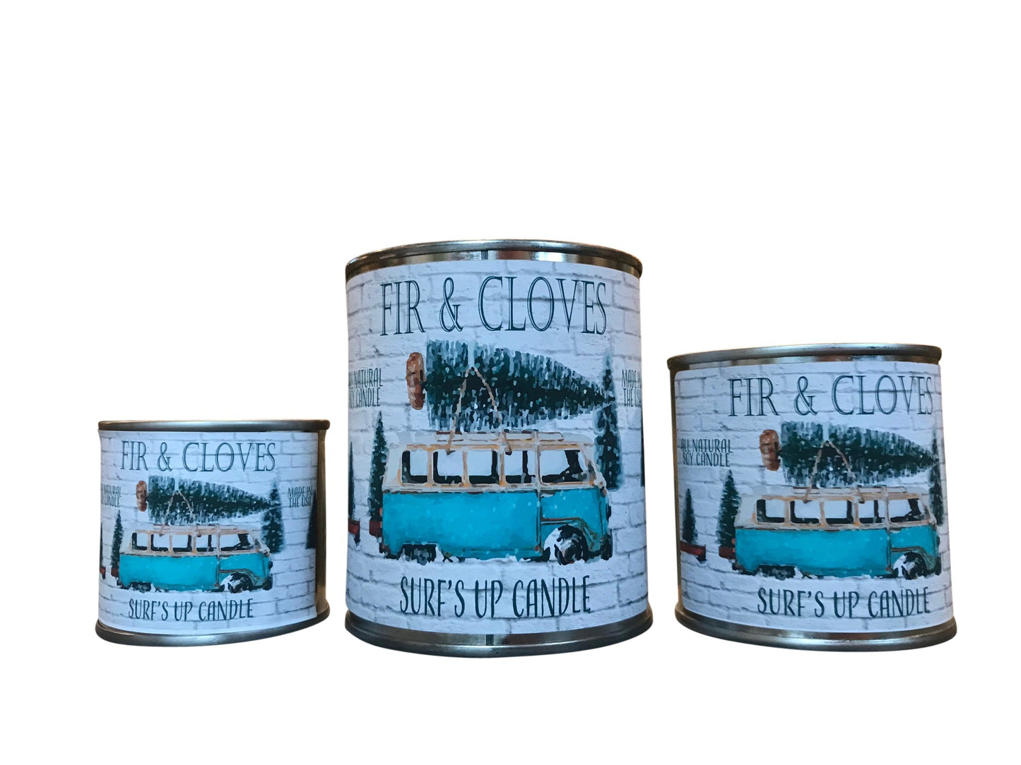 Fir & Cloves Paint Can Candle - Vintage Collection