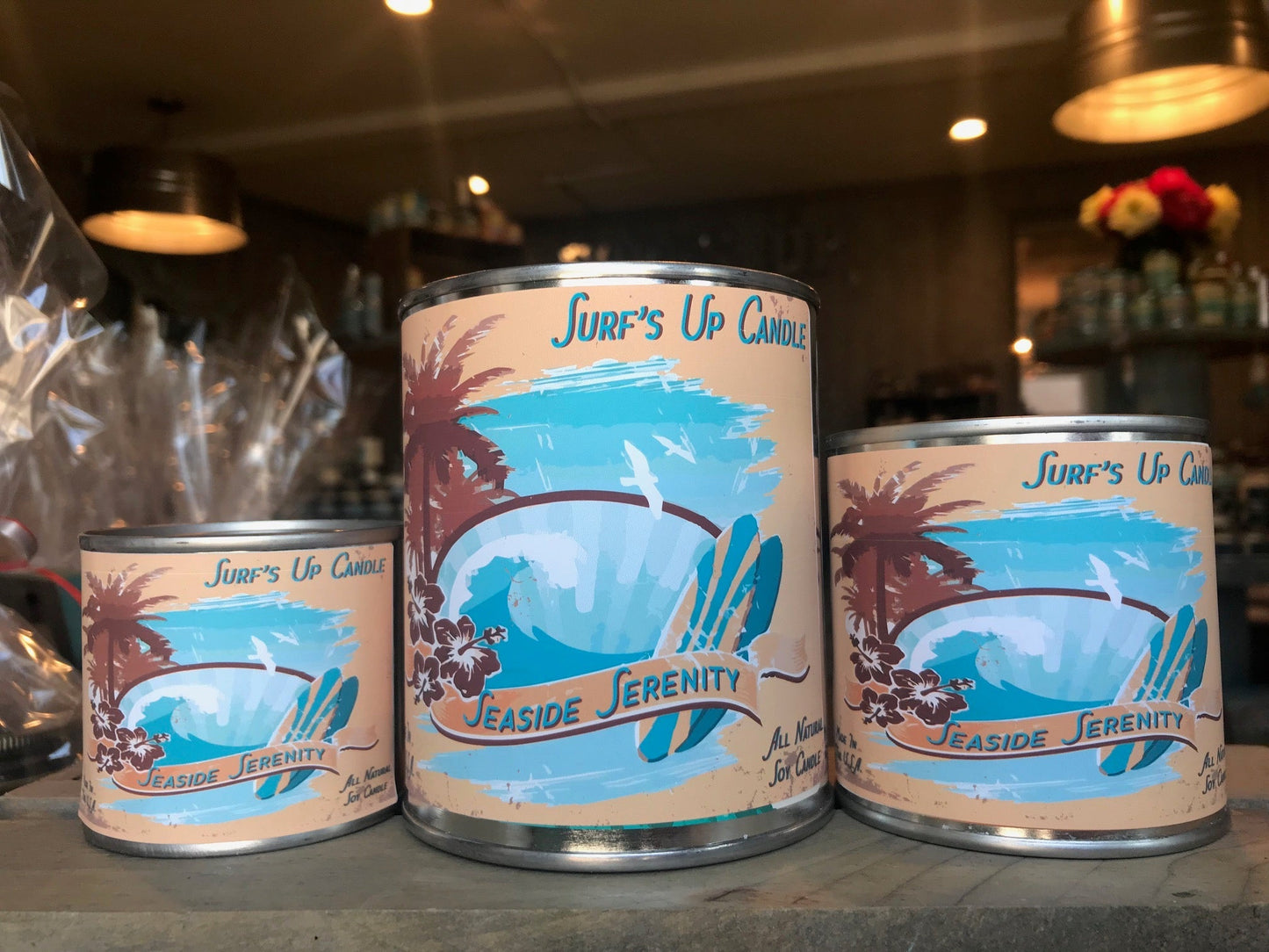 Seaside Serenity Paint Can Candle - Vintage Collection