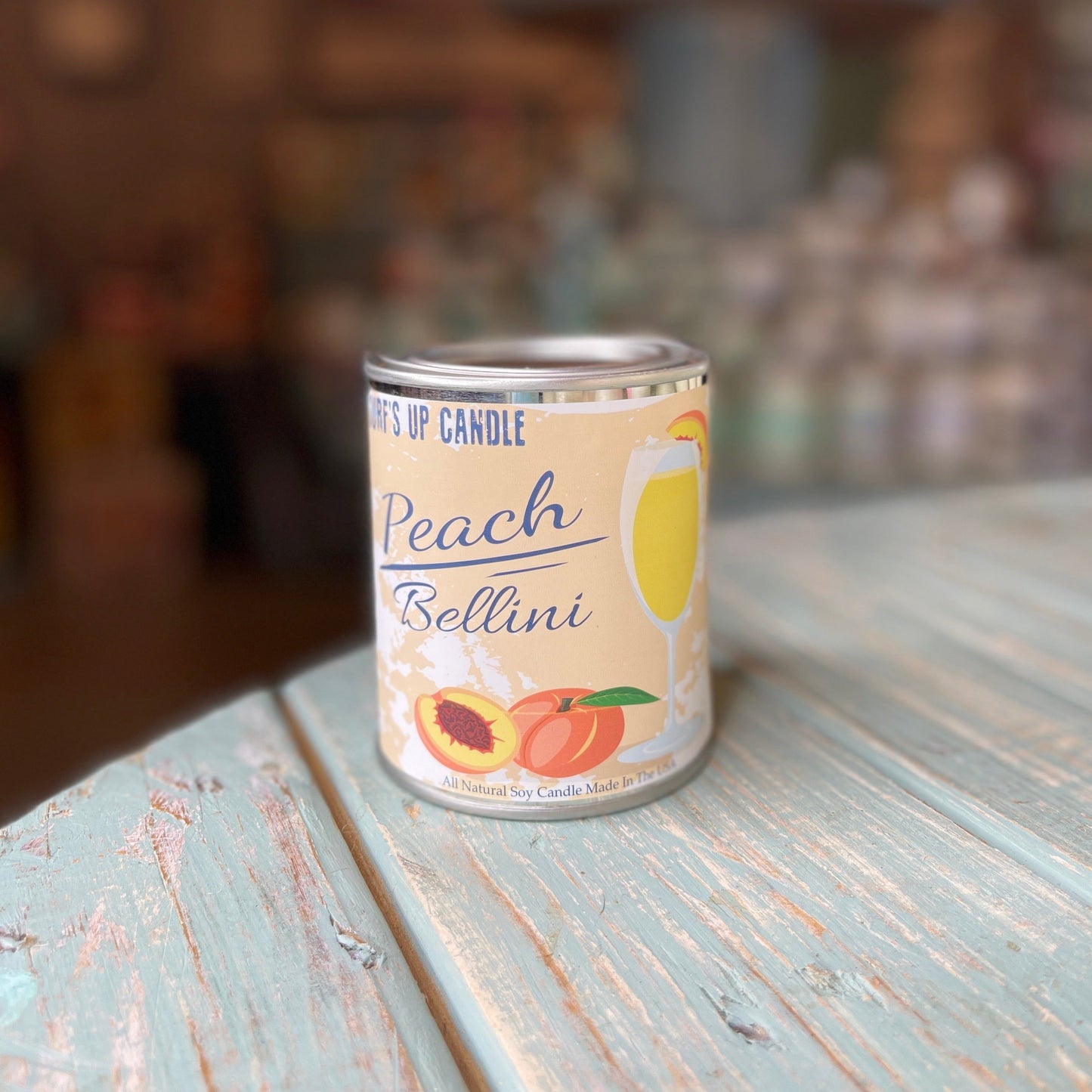 Peach Bellini Paint Can Candle - Vintage Collection