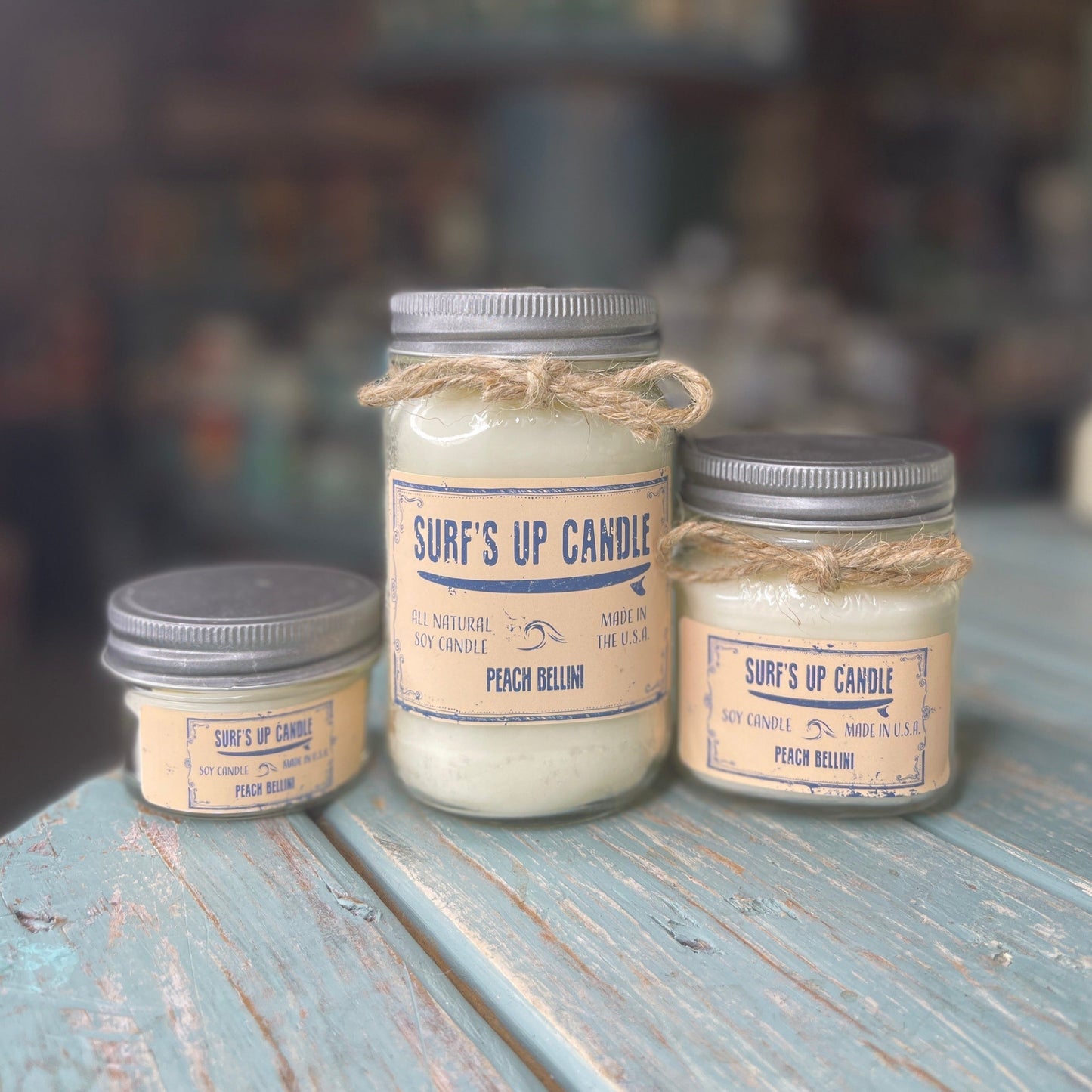 Peach Bellini Mason Jar Candle - Original Collection