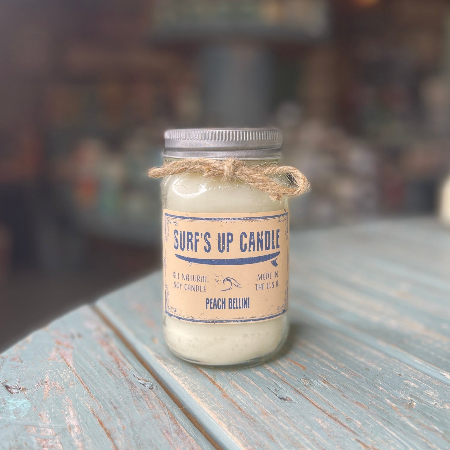 Peach Bellini Mason Jar Candle - Original Collection