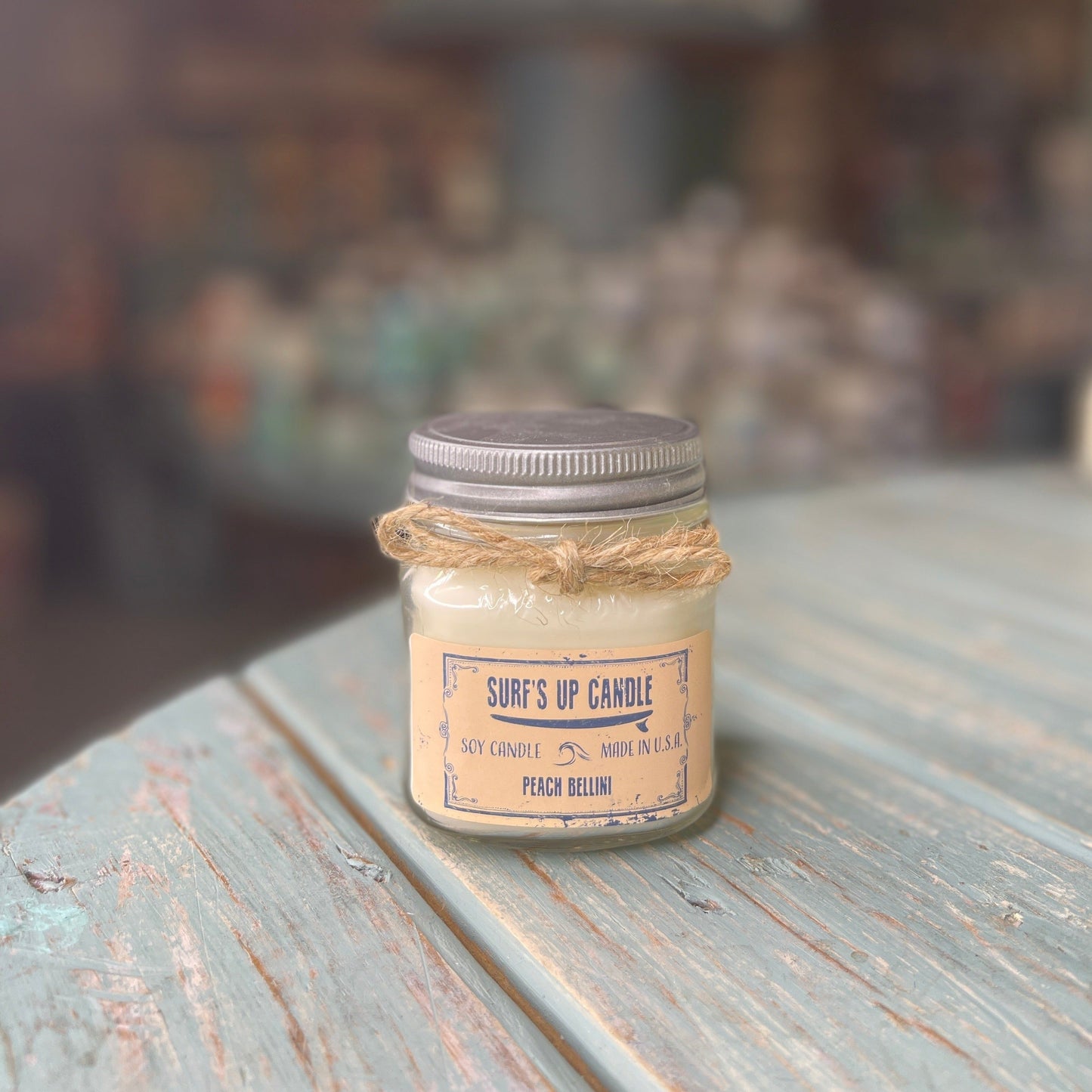 Peach Bellini Mason Jar Candle - Original Collection