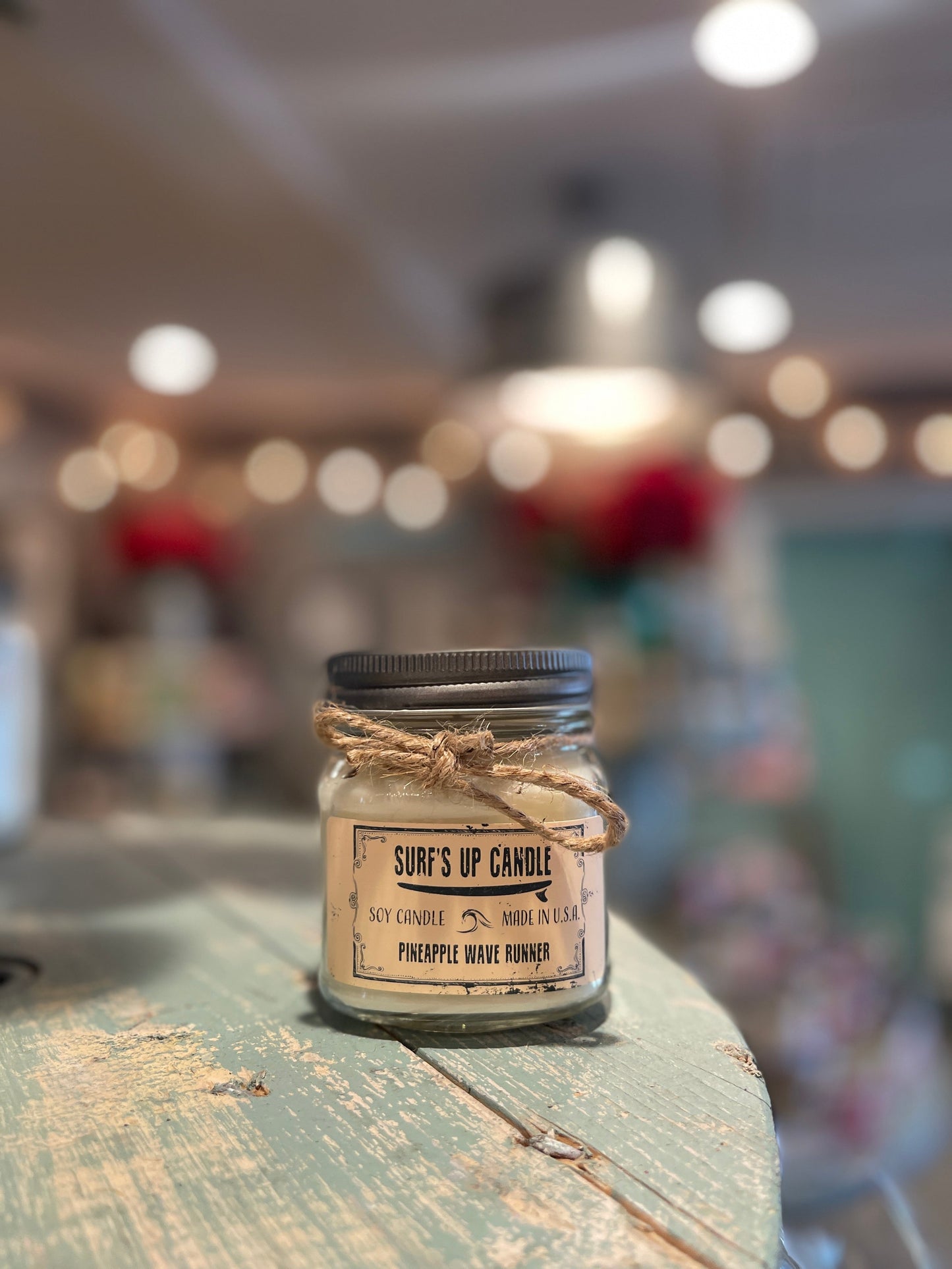 Pineapple Wave Runner Mason Jar Candle - Original Collection