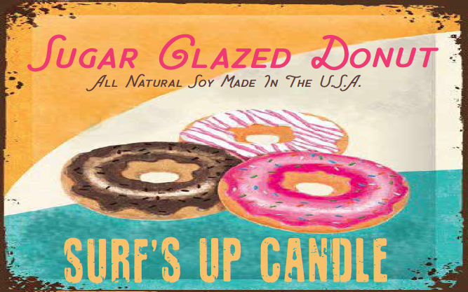 Sugar Glazed Donut Paint Can Candle - Vintage Collection