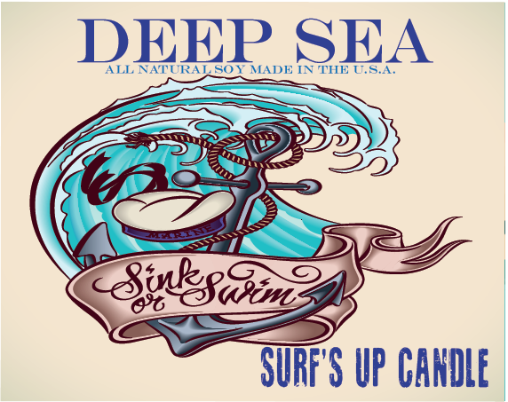 Deep Sea Paint Can Candle - Vintage Collection