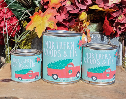 Northern Woods & Fir Paint Can Candle - Vintage Collection