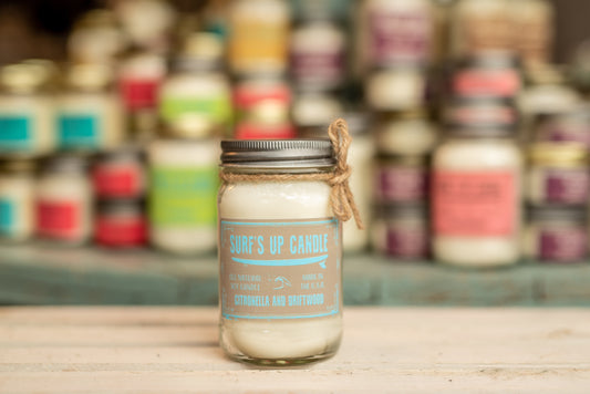 Citronella and Driftwood Mason Jar Candle - Original Collection