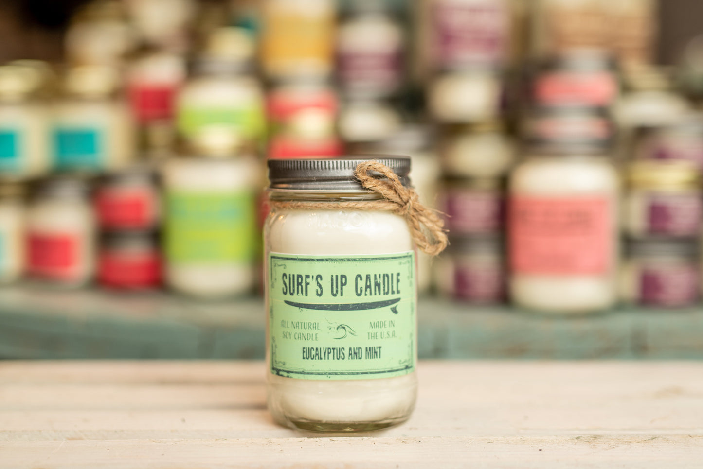 Eucalyptus and Mint Mason Jar Candle - Original Collection