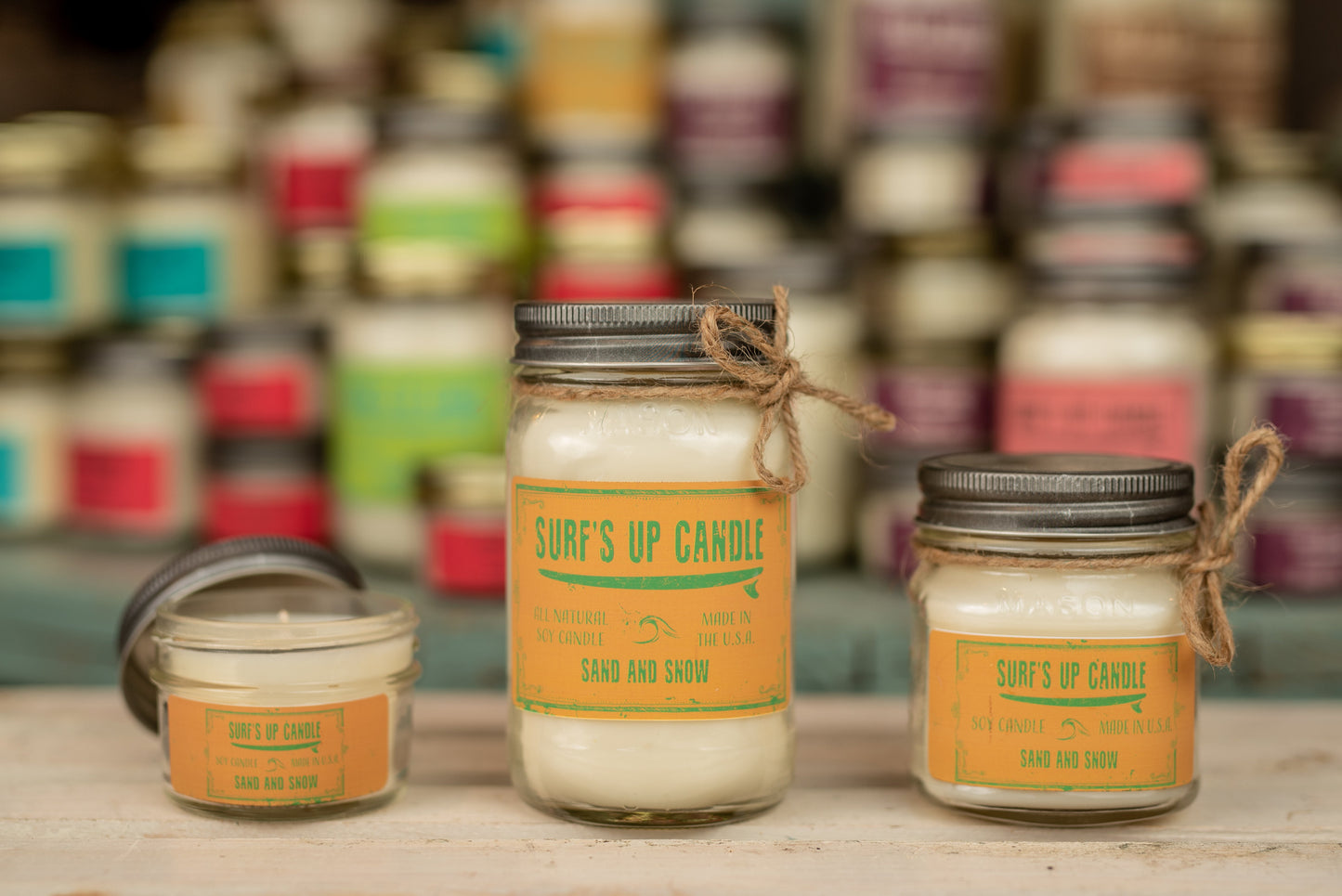 Sand and Snow Mason Jar Candle - Original Collection