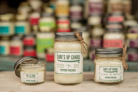 Peppered Pinecones Mason Jar Candle - Original Collection