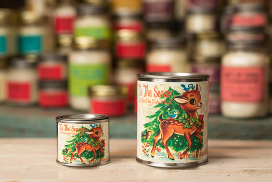 Tis the Season Paint Can Candle - Vintage Collection