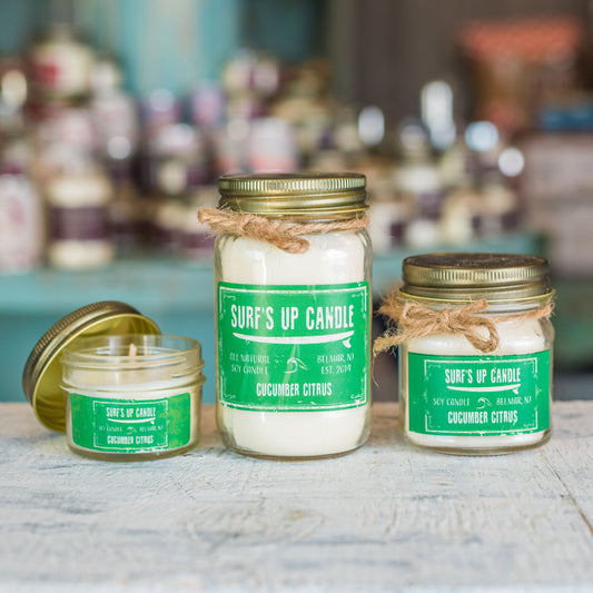 Cucumber Citrus Mason Jar Candle - Original Collection