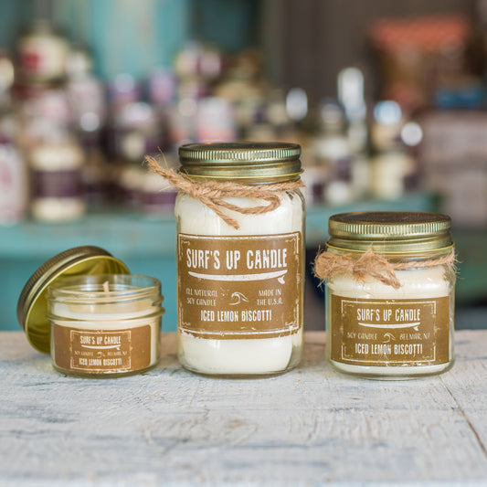 Iced Lemon Biscotti Mason Jar Candle - Original Collection