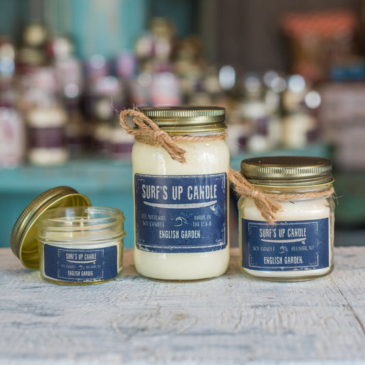 English Garden Mason Jar Candle - Original Collection
