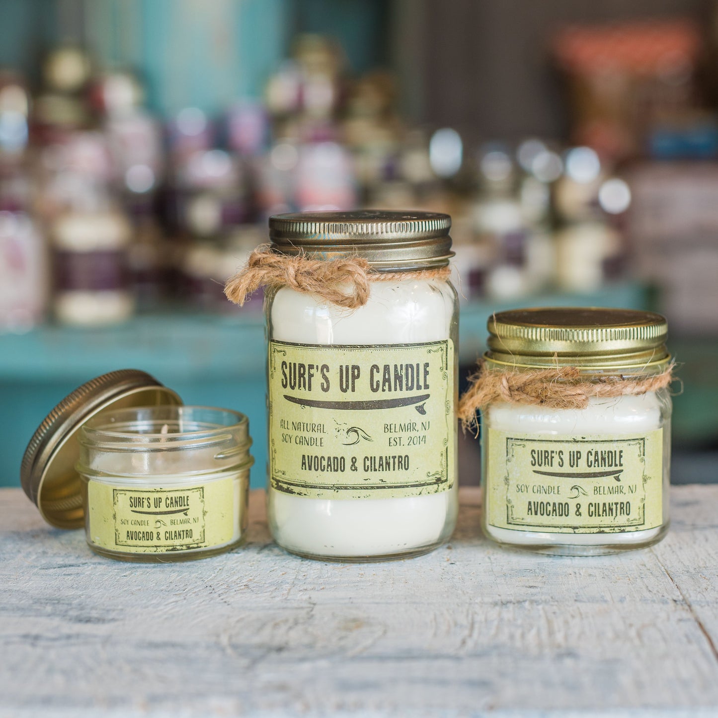 Avocado & Cilantro Mason Jar Candle - Original Collection