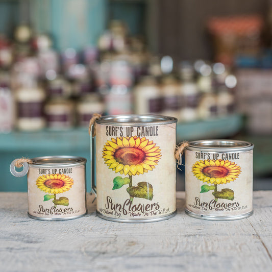 Sunflowers all natural soy candle hippie