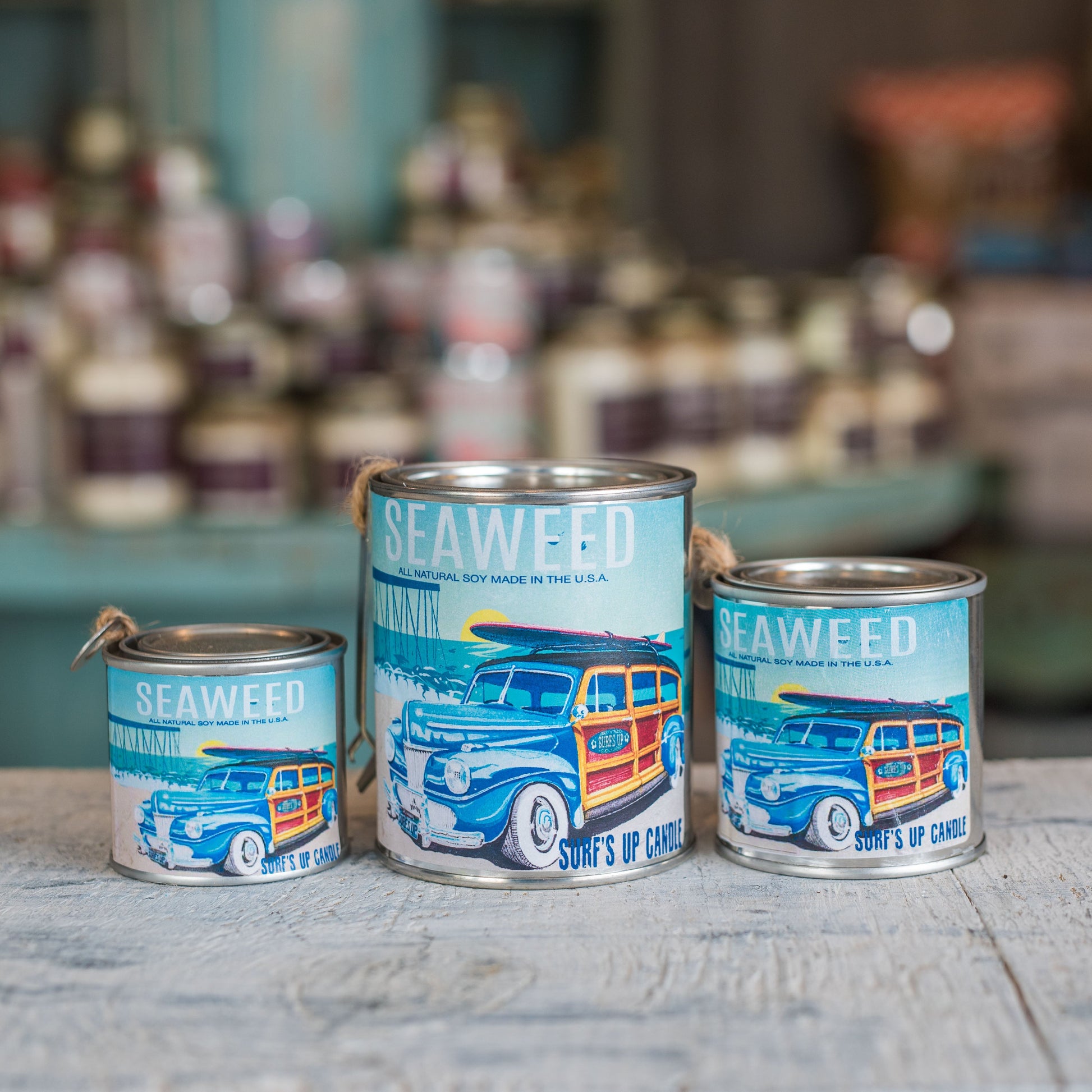 seaweed soy all natural candle tin