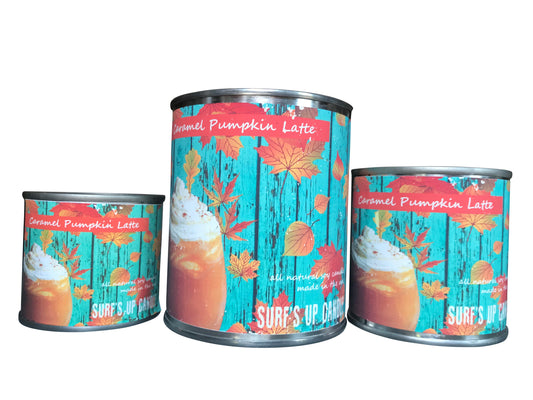 Caramel Pumpkin Latte Paint Can Candle - Vintage Collection