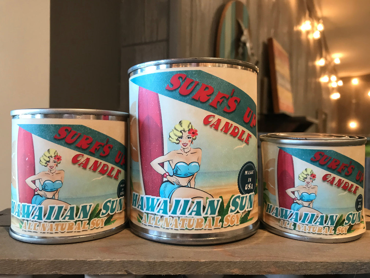 Hawaiian Sun Paint Can Candle - Vintage Collection