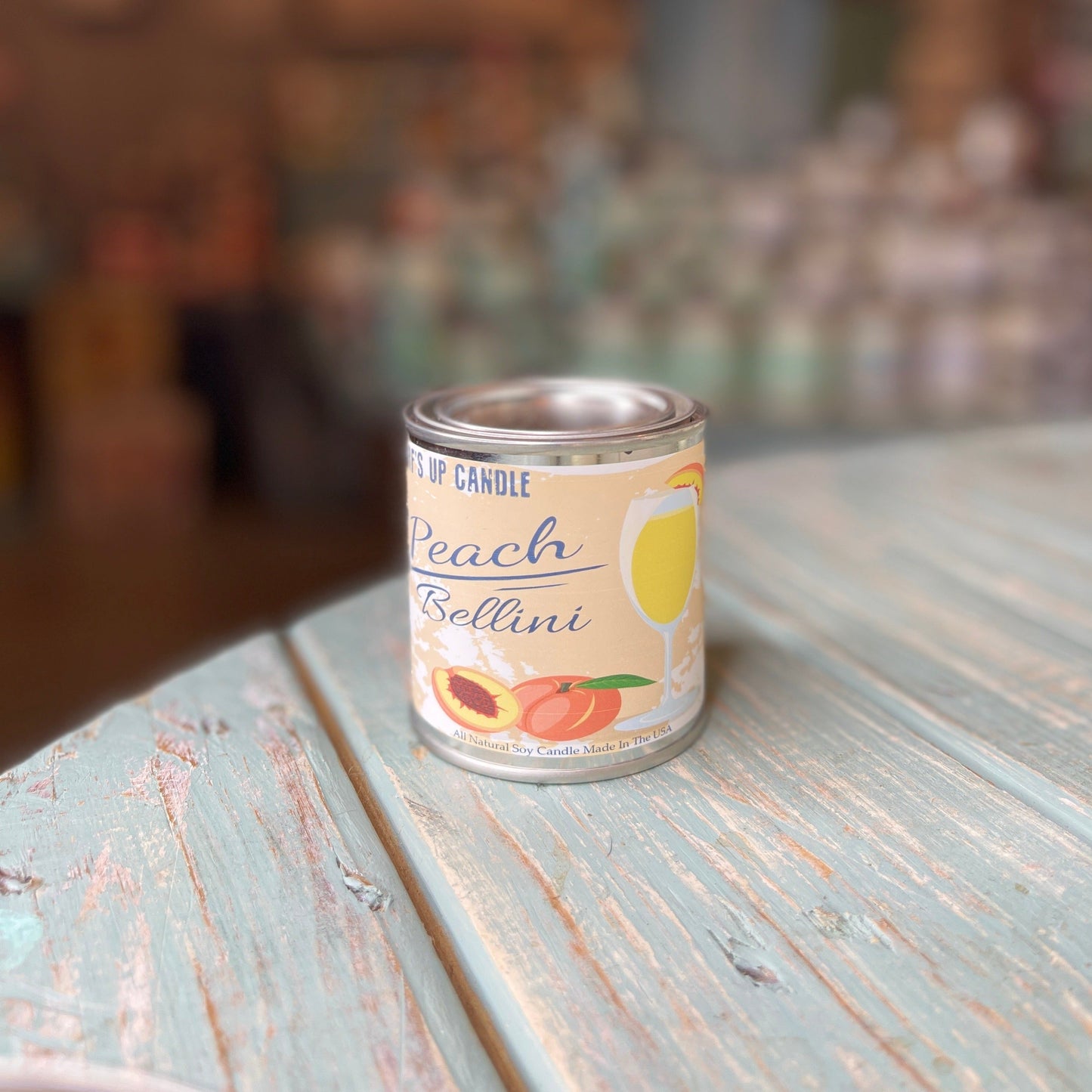 Peach Bellini Paint Can Candle - Vintage Collection