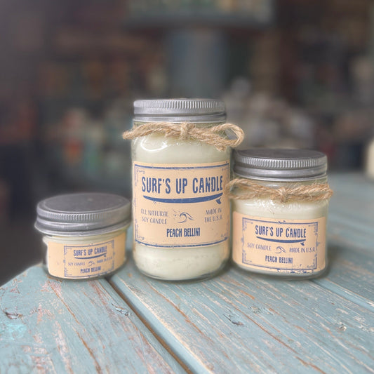 Peach Bellini Mason Jar Candle - Original Collection