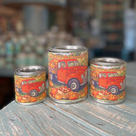 Bourbon Pumpkin Paint Can Candle - Vintage Collection