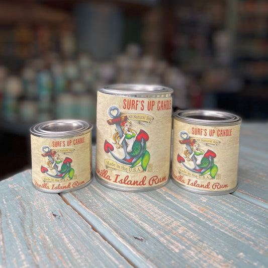 Vanilla Island Rum Paint Can Candle - Vintage Collection