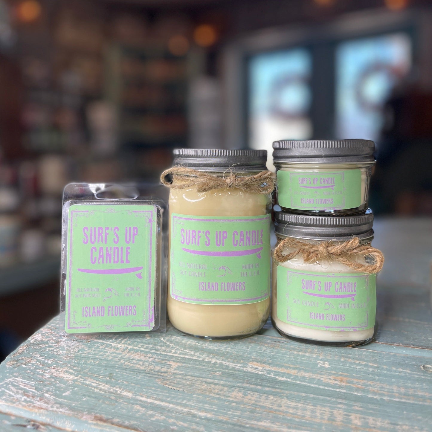 Island Flowers Mason Jar Candle - Original Collection