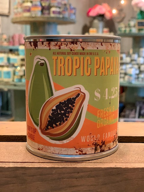 Tropic Papaya Paint Can Candle - Vintage Collection