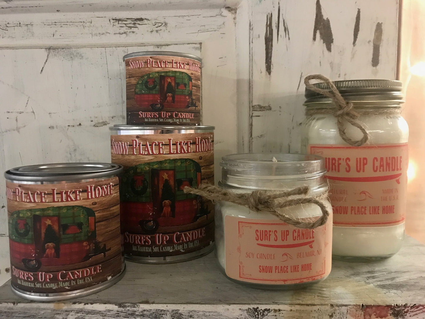 Snow Place Like Home Mason Jar Candle - Original Collection